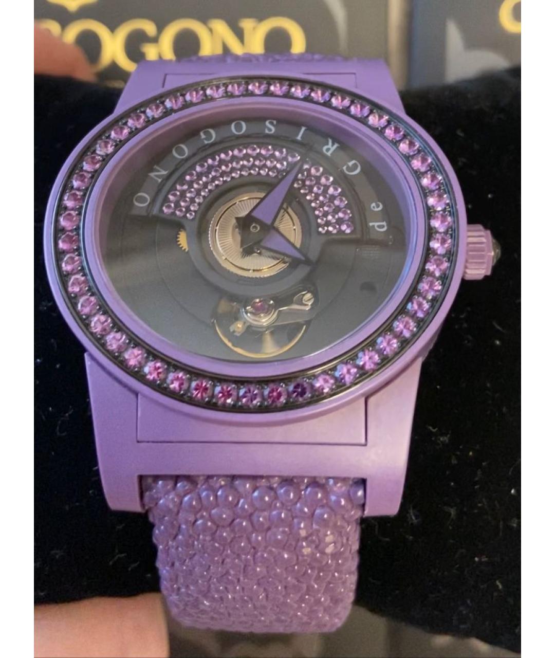 DE GRISOGONO Фиолетовые часы, фото 4