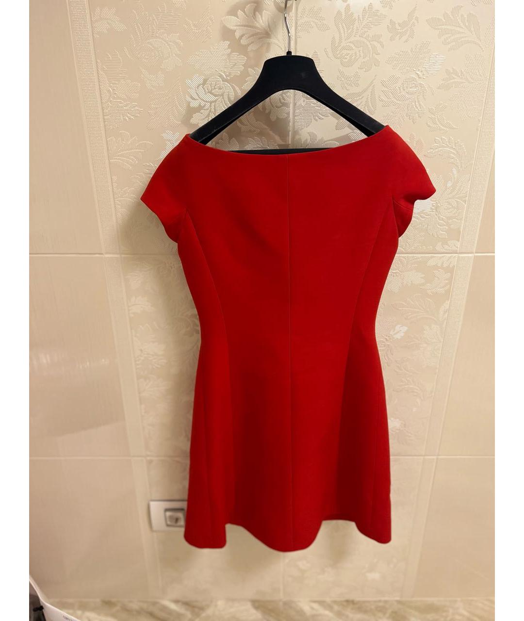 CHRISTIAN DIOR PRE-OWNED Красное шелковое коктейльное платье, фото 2