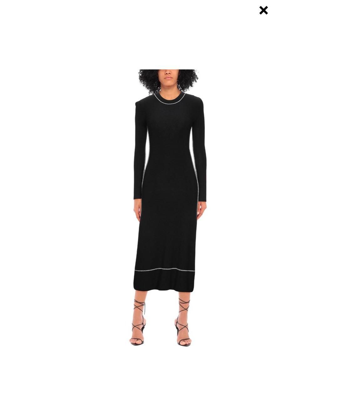 PROENZA SCHOULER Черное шелковое повседневное платье, фото 2