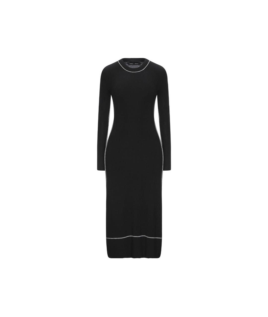 PROENZA SCHOULER Черное шелковое повседневное платье, фото 1
