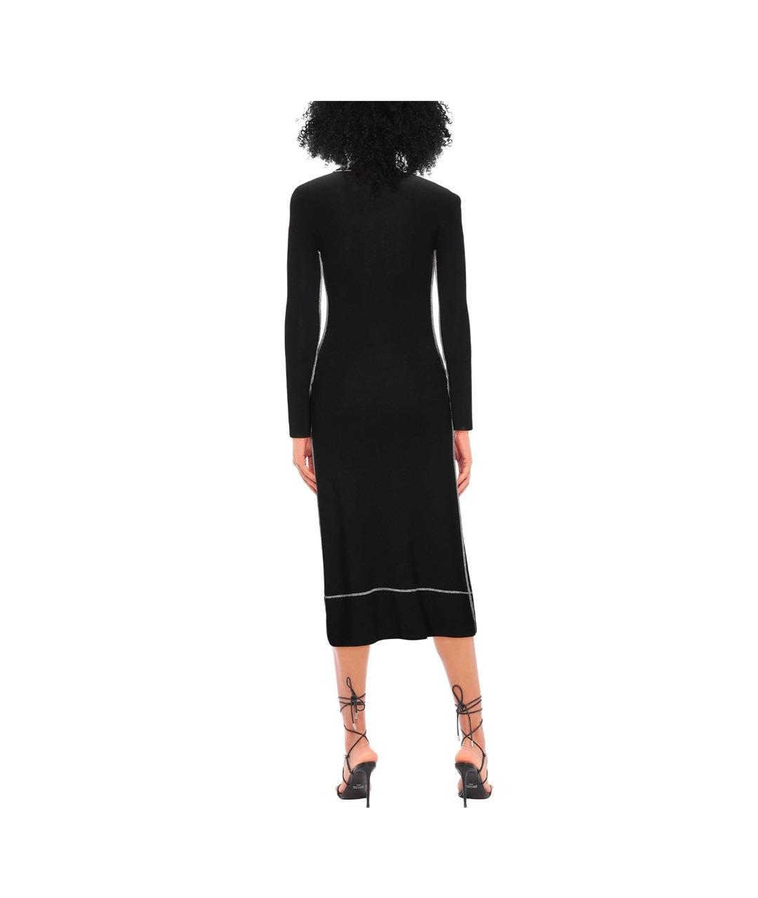 PROENZA SCHOULER Черное шелковое повседневное платье, фото 3
