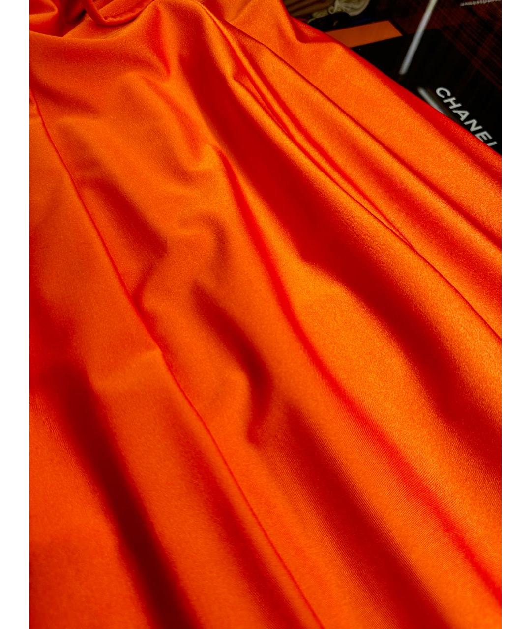 FAUSTO PUGLISI Оранжевое вечернее платье, фото 8