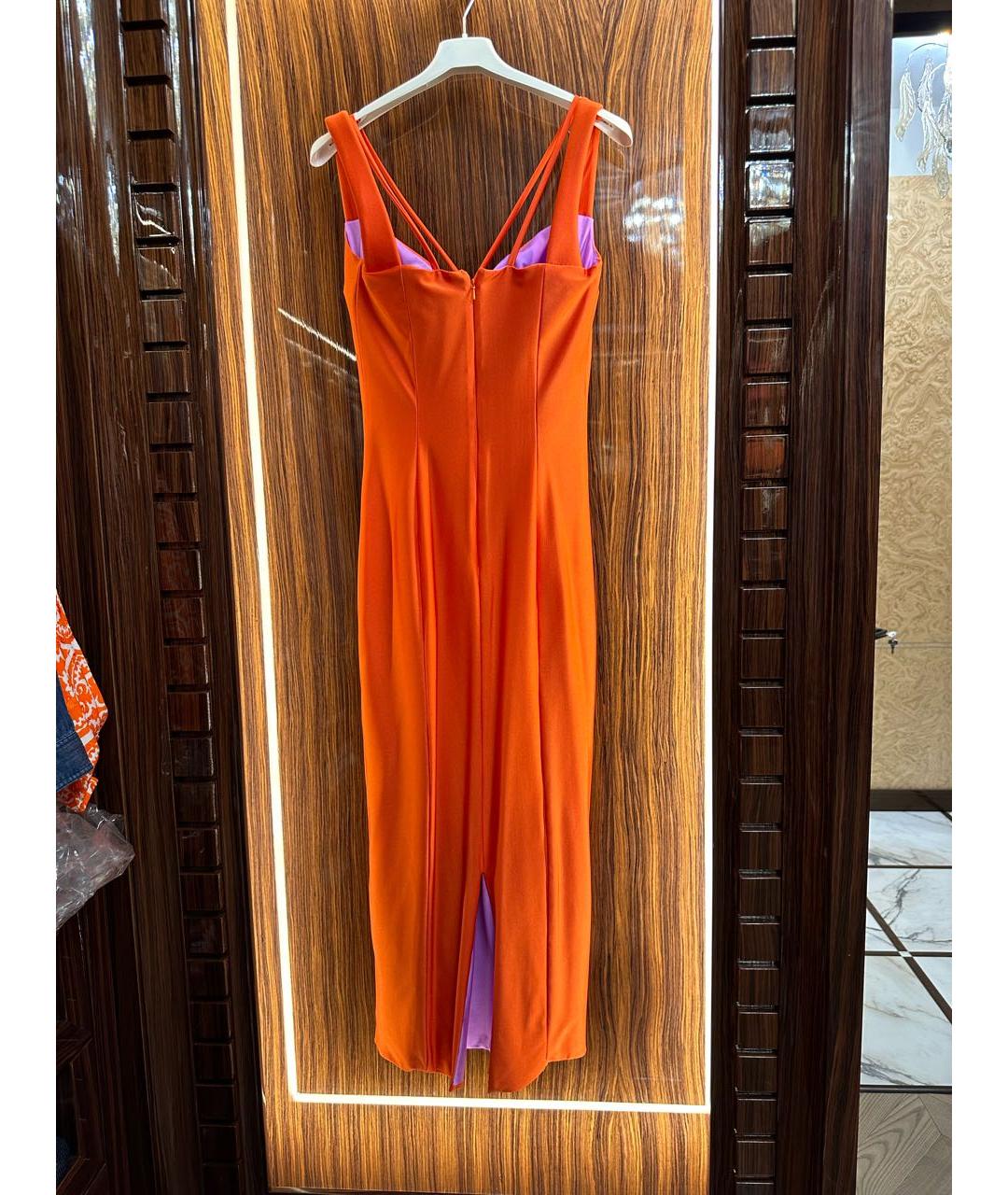 FAUSTO PUGLISI Оранжевое вечернее платье, фото 2