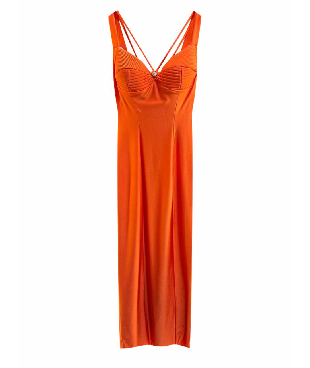 FAUSTO PUGLISI Оранжевое вечернее платье, фото 1