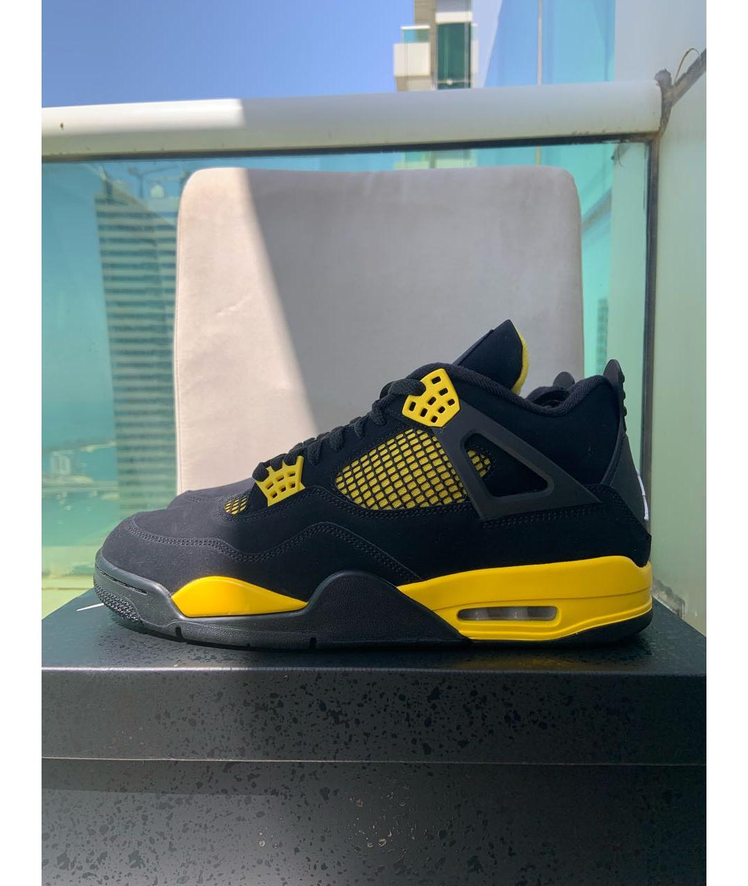 JORDAN Черные замшевые высокие кроссовки / кеды, фото 2