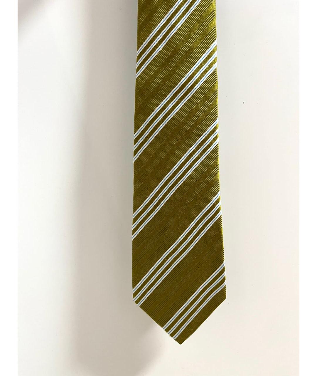 KITON Салатовый шелковый галстук, фото 9