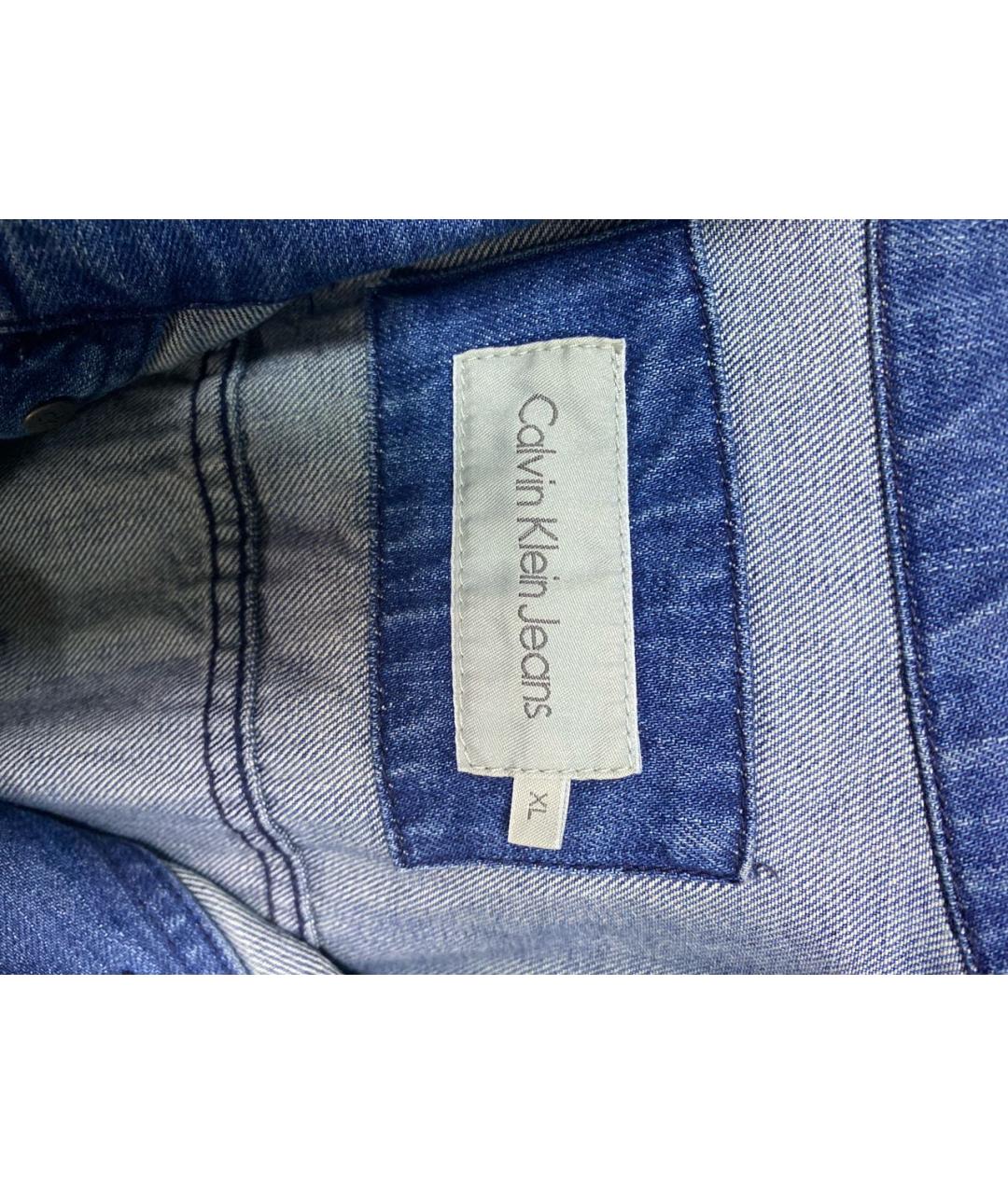 CALVIN KLEIN JEANS Синяя хлопковая куртка, фото 4