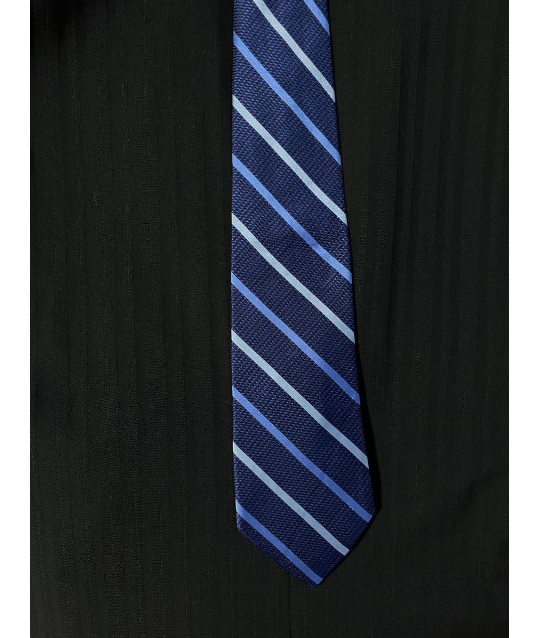 VALENTINO Синий шелковый галстук, фото 9