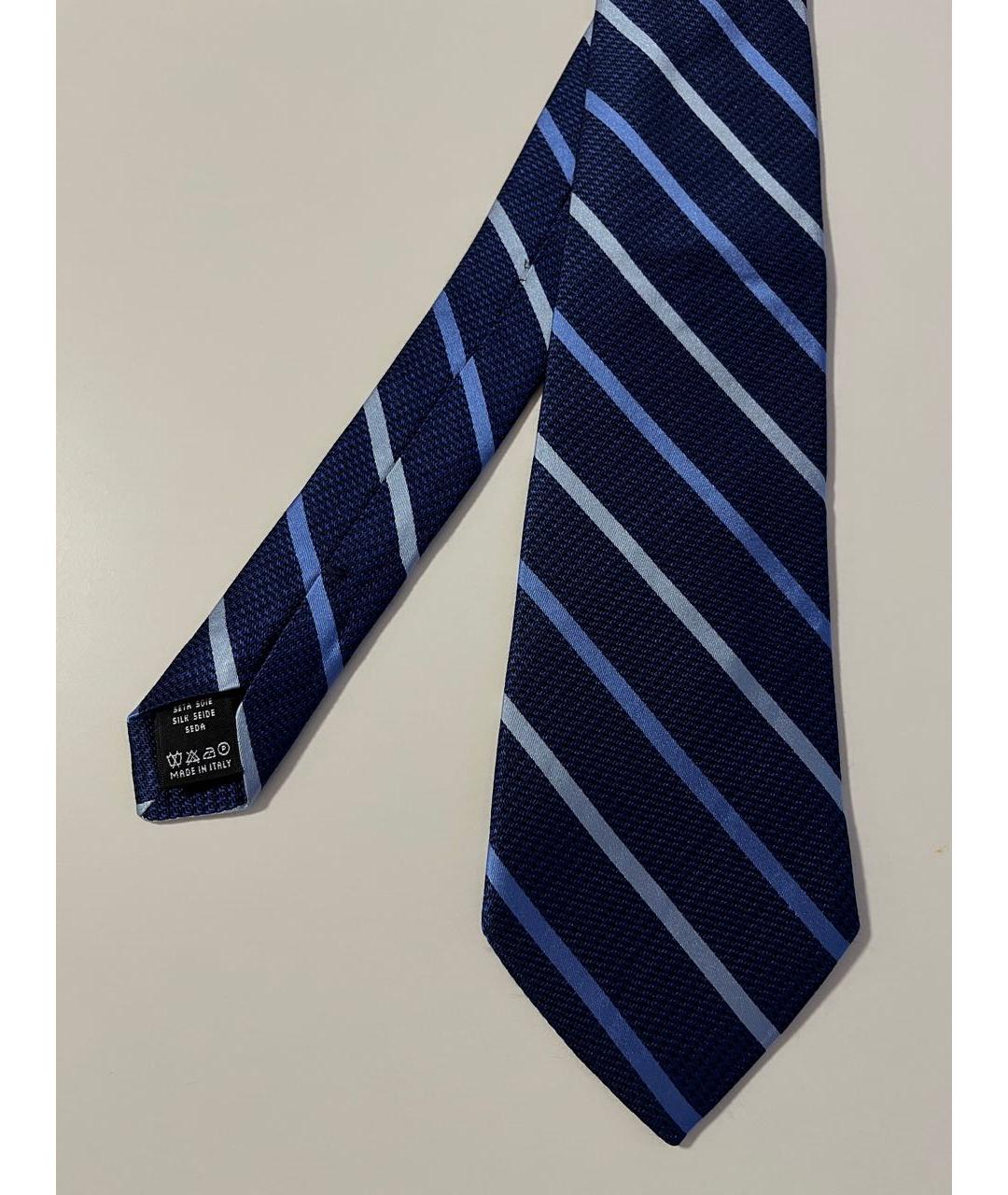 VALENTINO Синий шелковый галстук, фото 7