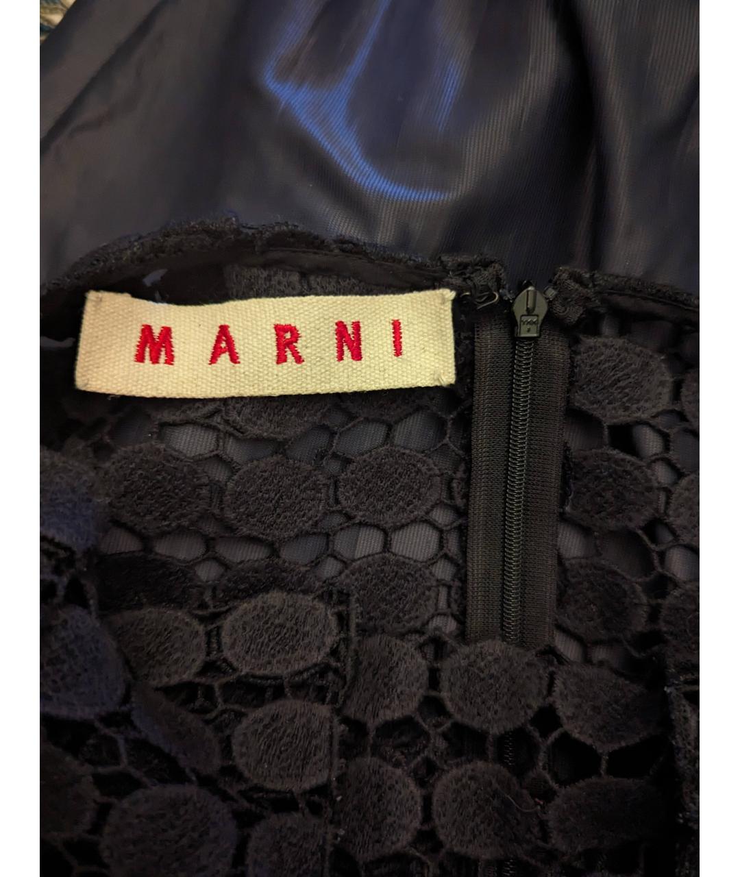 MARNI Черная юбка миди, фото 3