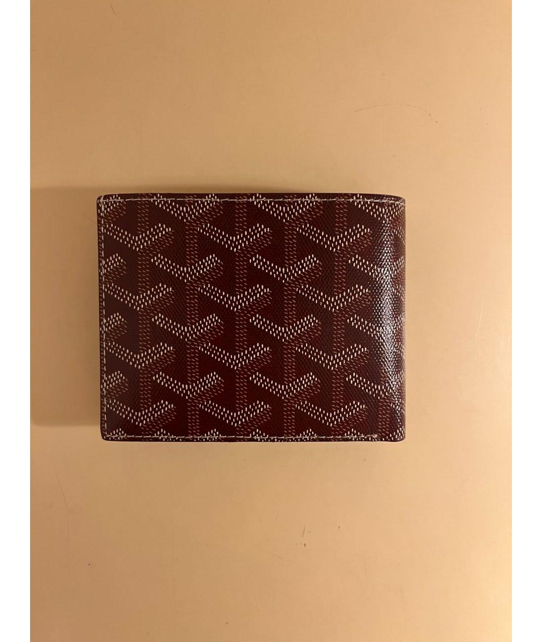 GOYARD Бордовый кошелек из искусственной кожи, фото 5