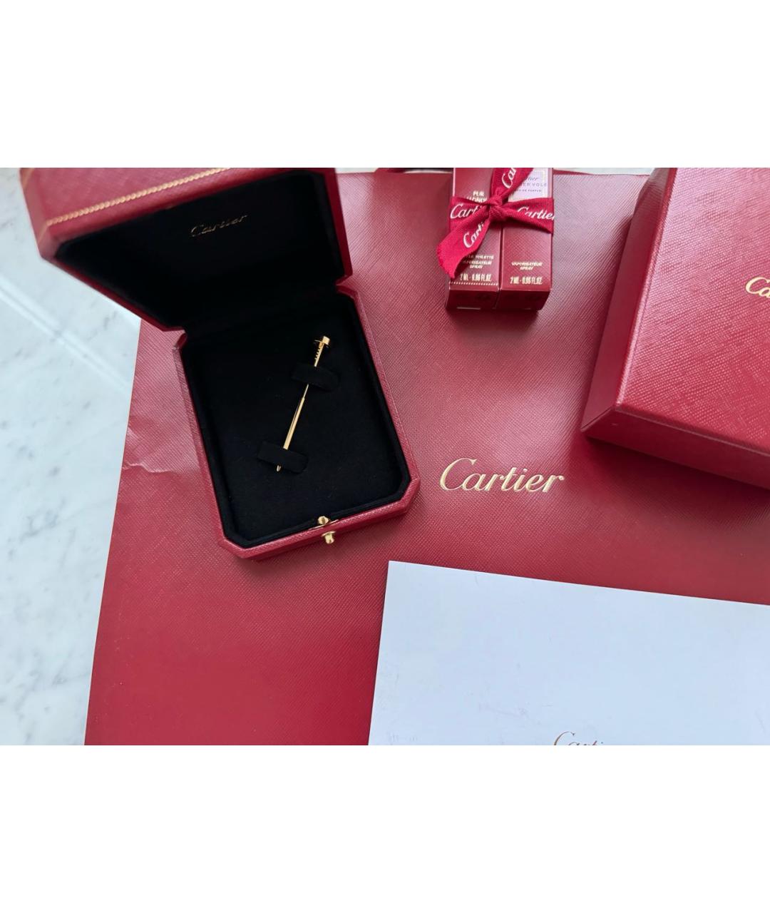 CARTIER Золотая брошь из желтого золота, фото 4