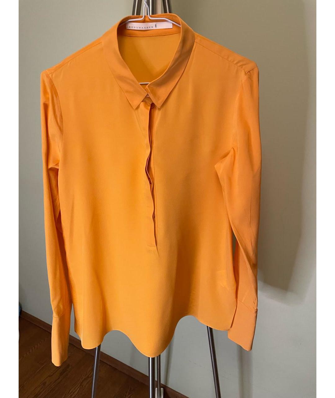 DOROTHEE SCHUMACHER Оранжевая шелковая рубашка, фото 9