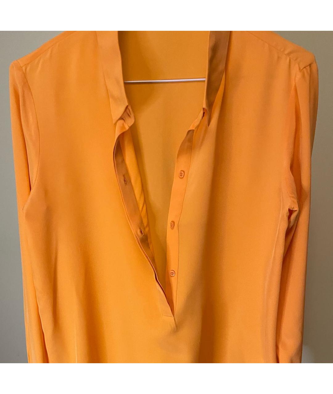 DOROTHEE SCHUMACHER Оранжевая шелковая рубашка, фото 7