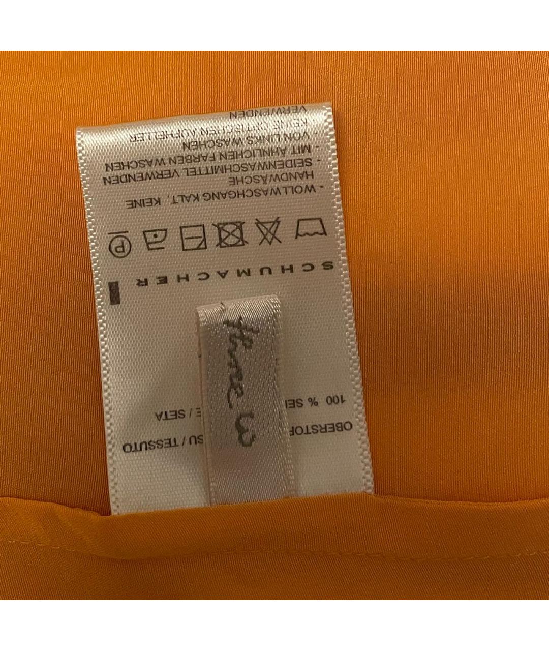 DOROTHEE SCHUMACHER Оранжевая шелковая рубашка, фото 5
