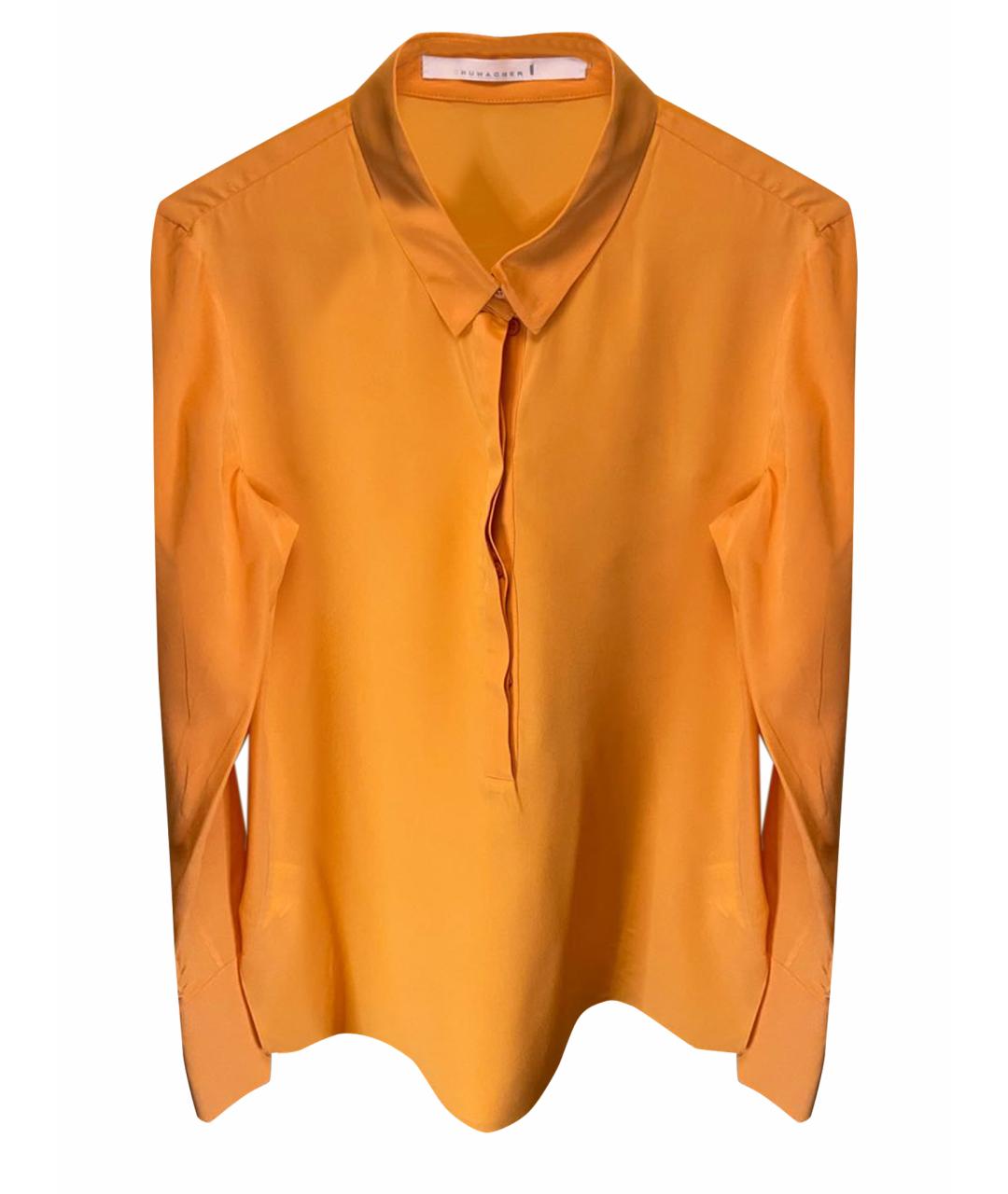 DOROTHEE SCHUMACHER Оранжевая шелковая рубашка, фото 1