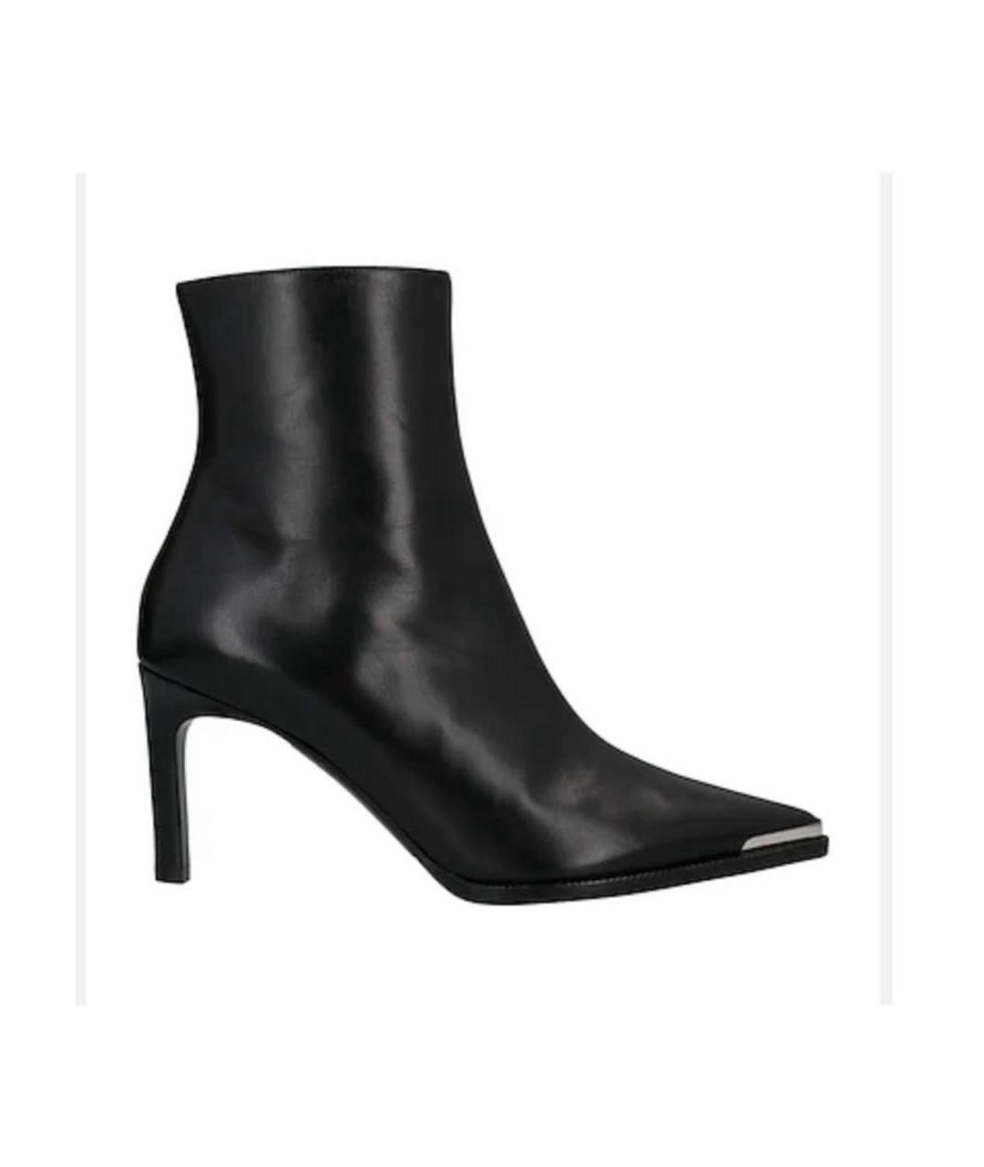 CELINE Черные кожаные ботильоны, фото 4