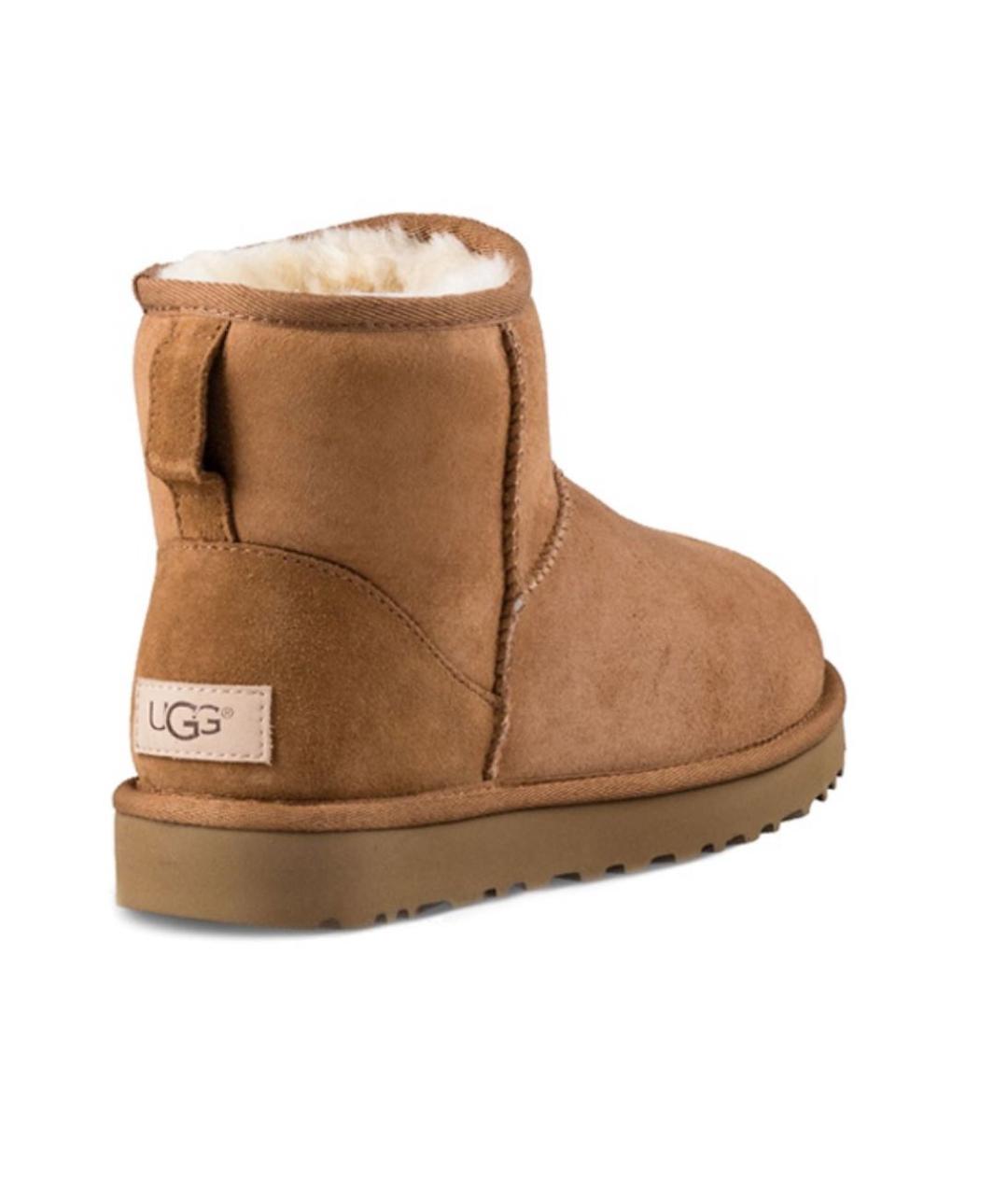 UGG AUSTRALIA Коричневые замшевые ботинки, фото 4