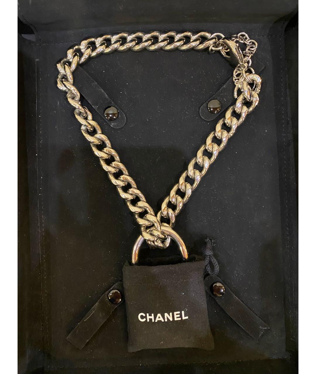 CHANEL Серебряное колье, фото 4