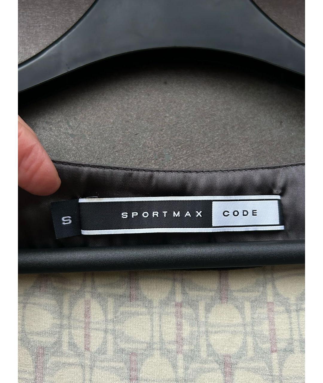 SPORT MAX CODE Коричневая вискозная блузы, фото 3