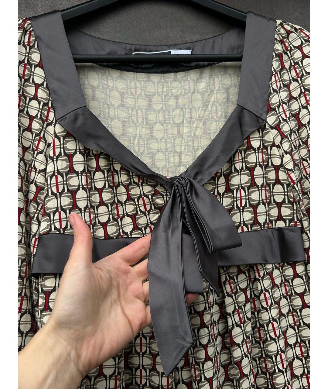 SPORT MAX CODE Коричневая вискозная блузы, фото 5