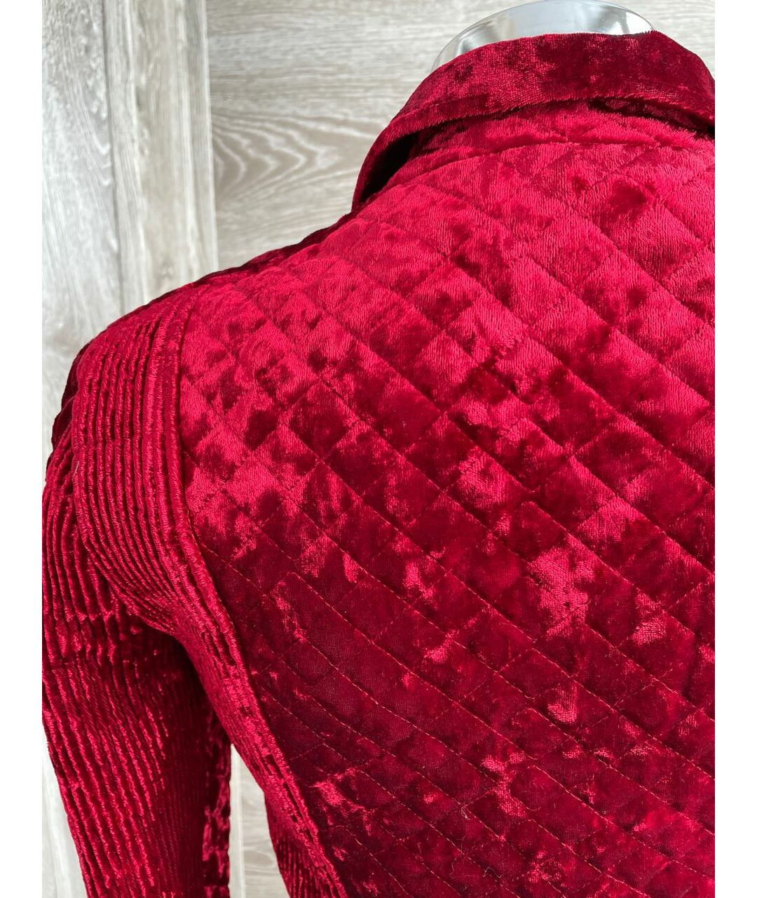 ANGELO MARANI Красная бархатная куртка, фото 3