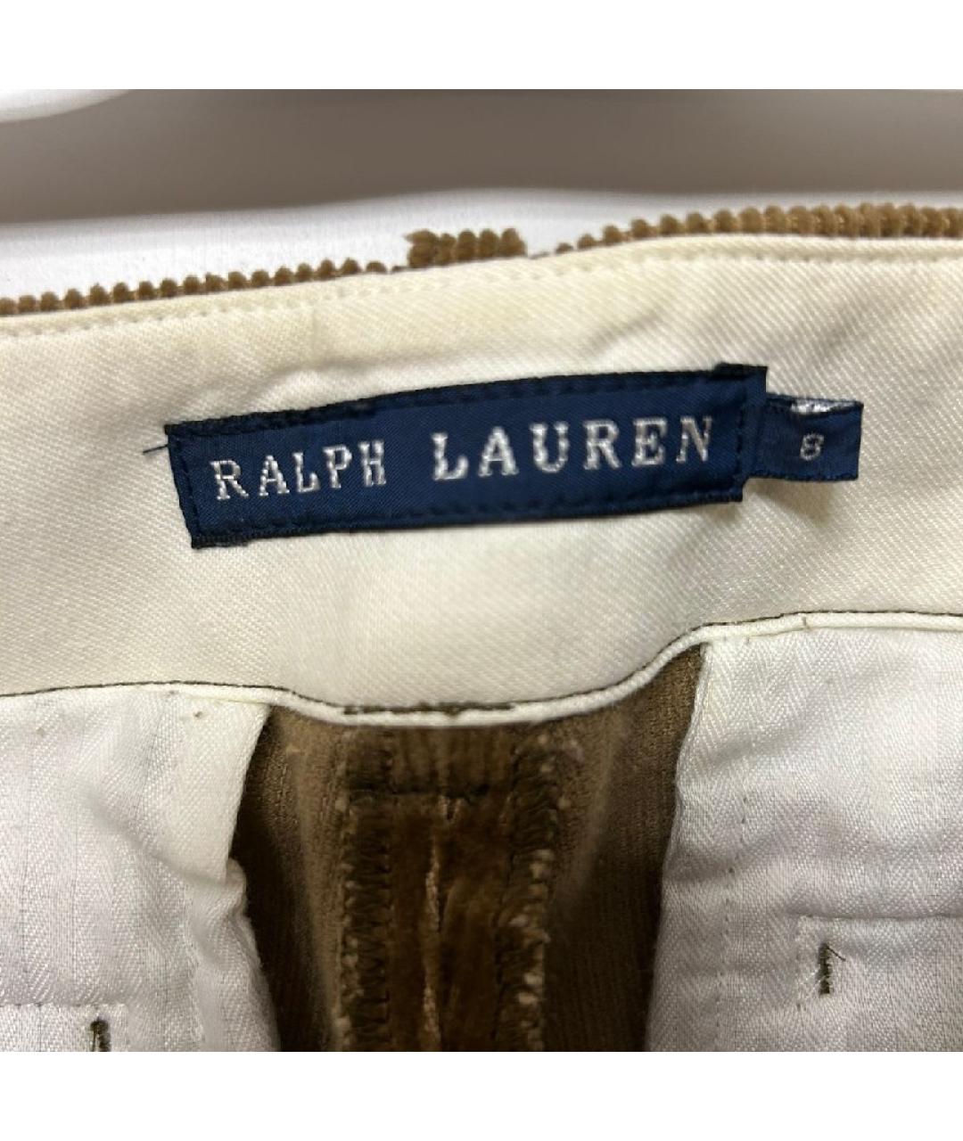 RALPH LAUREN Коричневые прямые брюки, фото 5