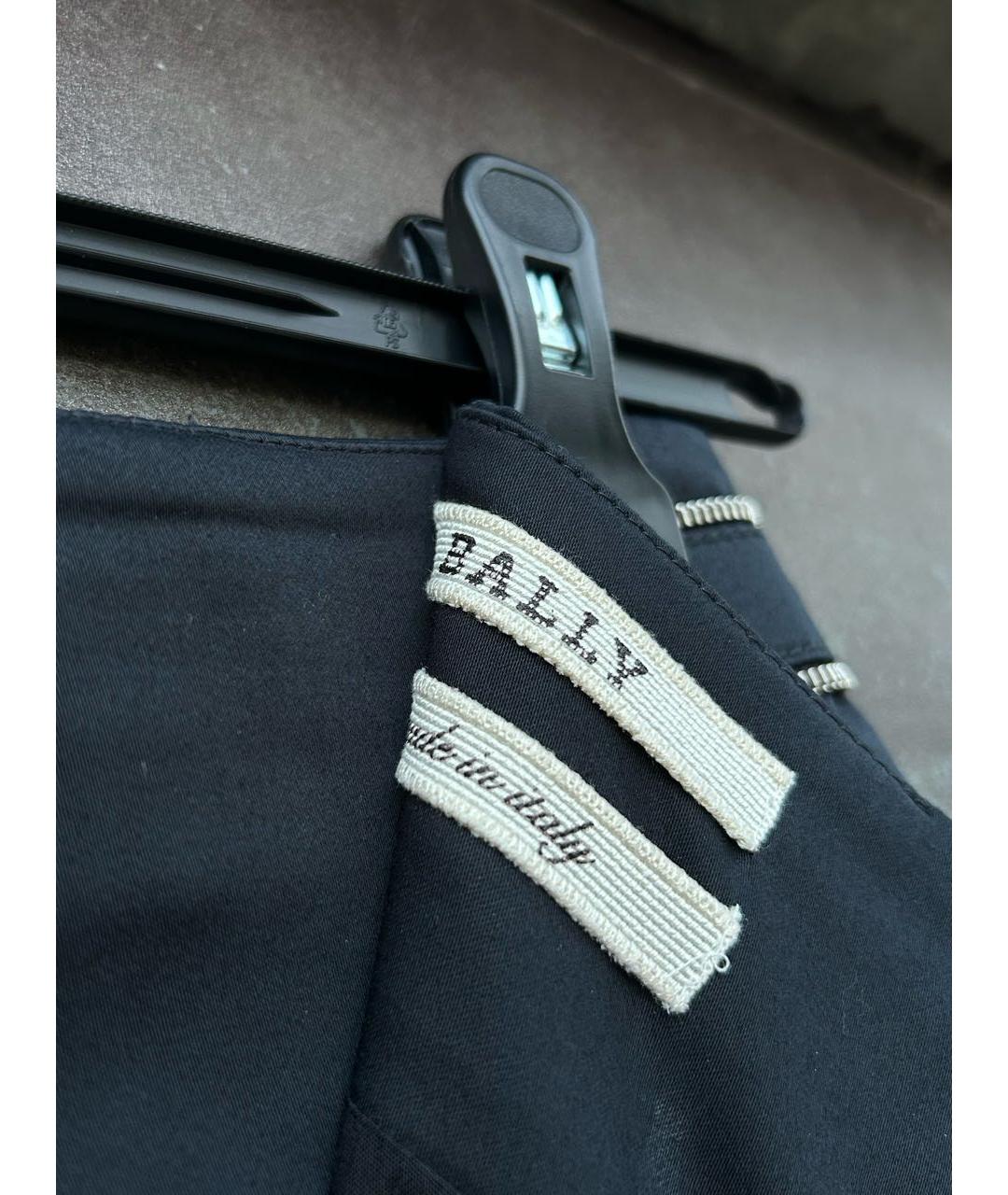 BALLY Черная хлопковая юбка миди, фото 4