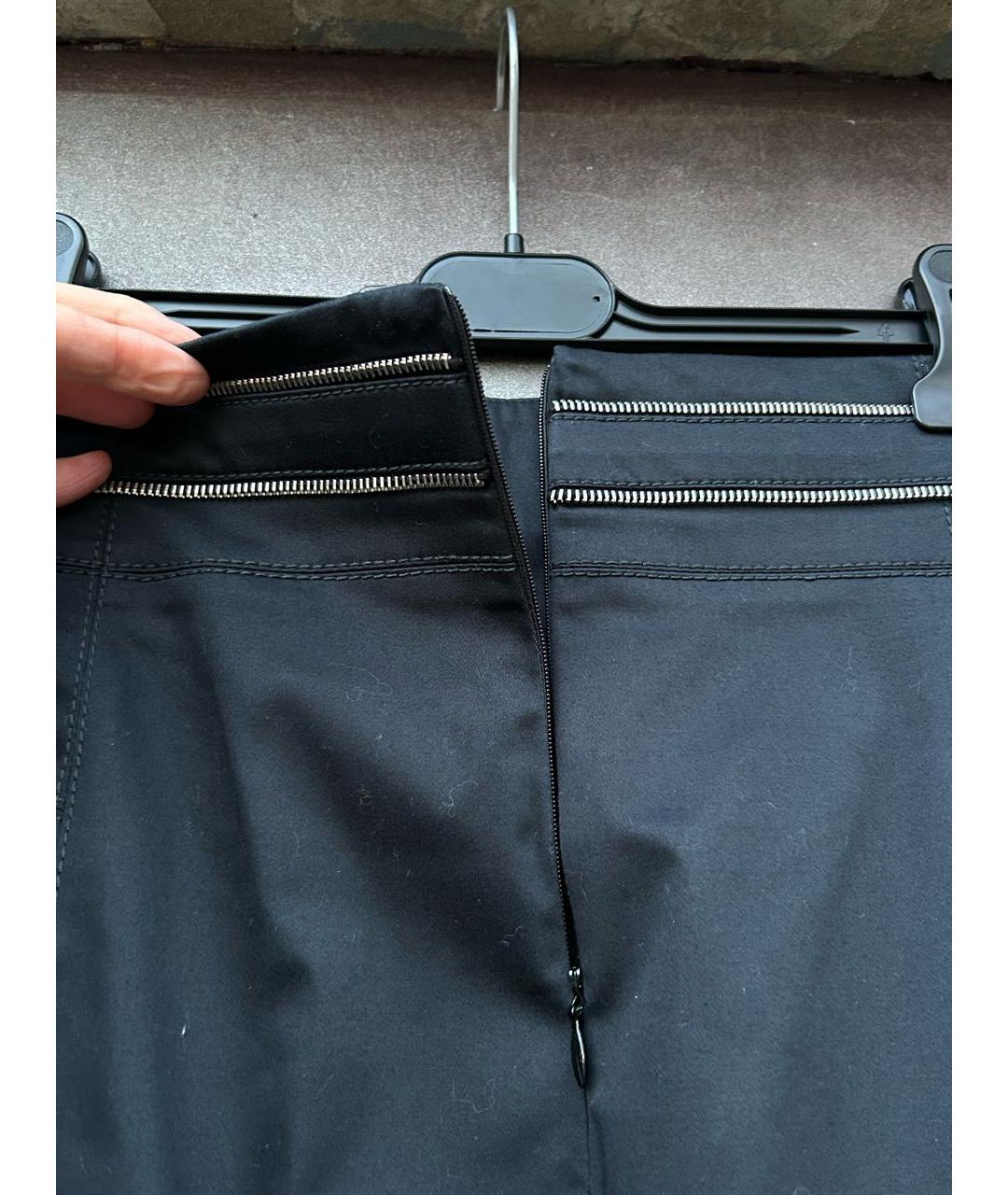 BALLY Черная хлопковая юбка миди, фото 8