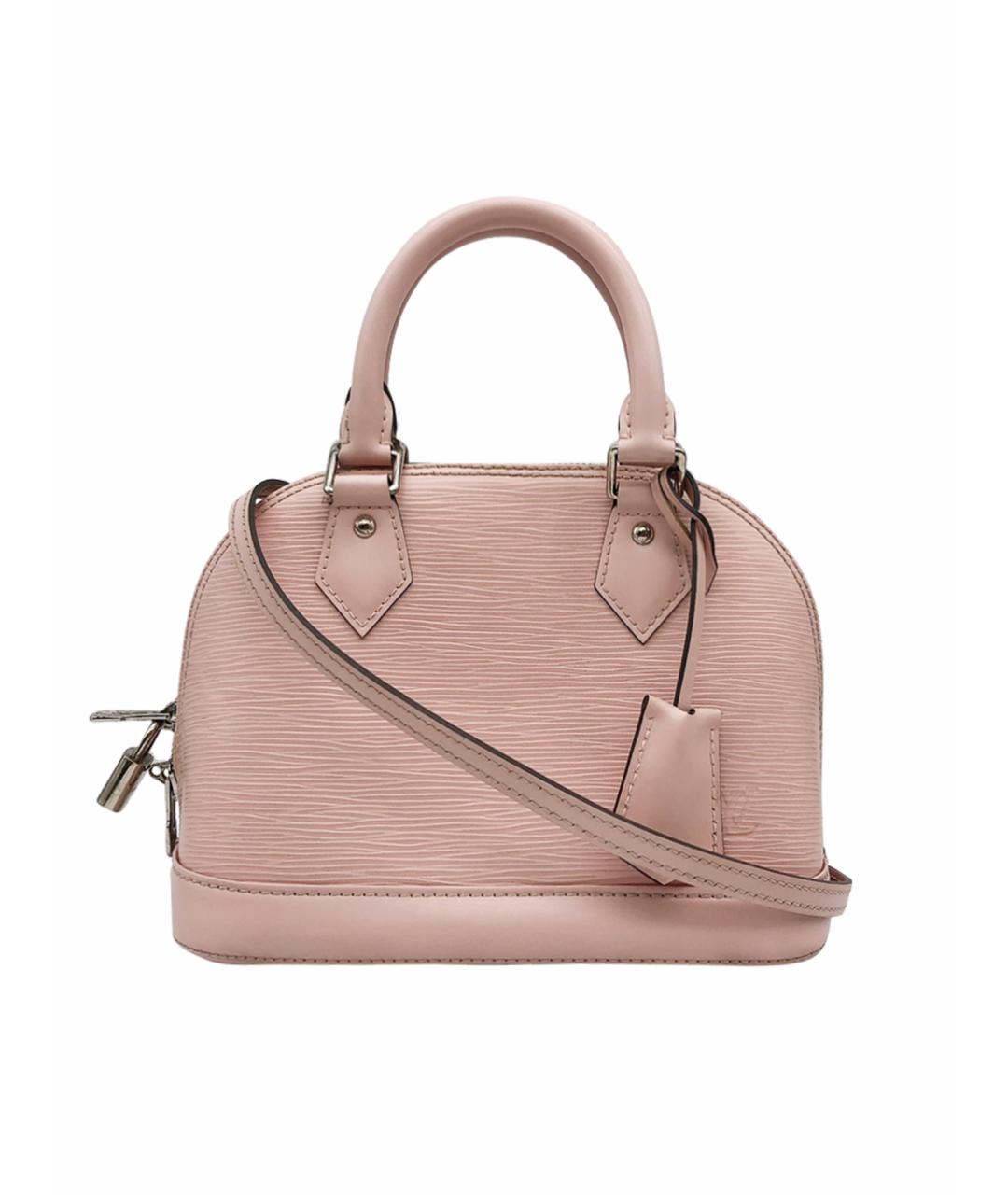LOUIS VUITTON Розовая кожаная сумка с короткими ручками, фото 1