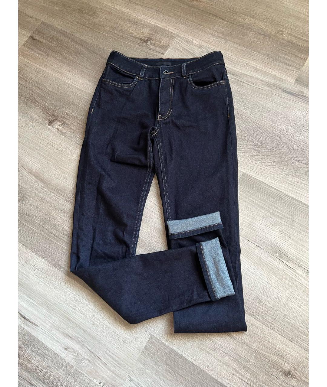 PRADA Темно-синие джинсы слим, фото 5