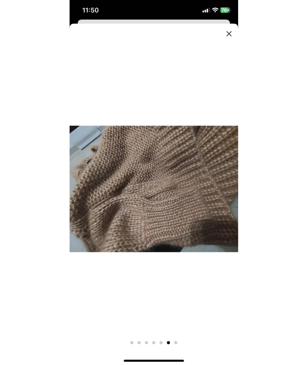 LES COPAINS Горчичный кашемировый джемпер / свитер, фото 5