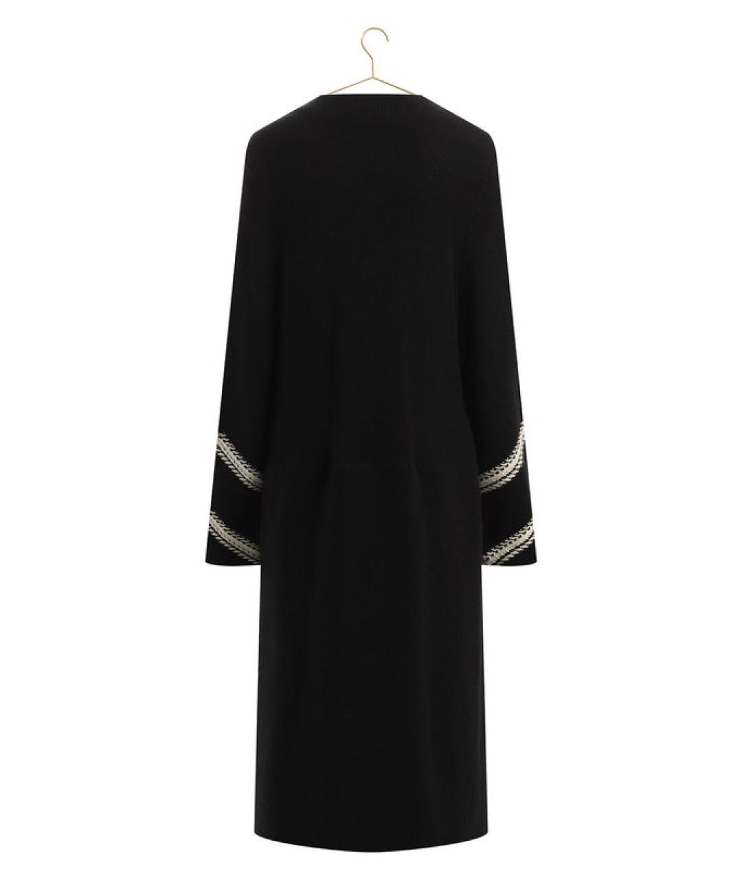 CHANEL PRE-OWNED Черное шерстяное пальто, фото 2