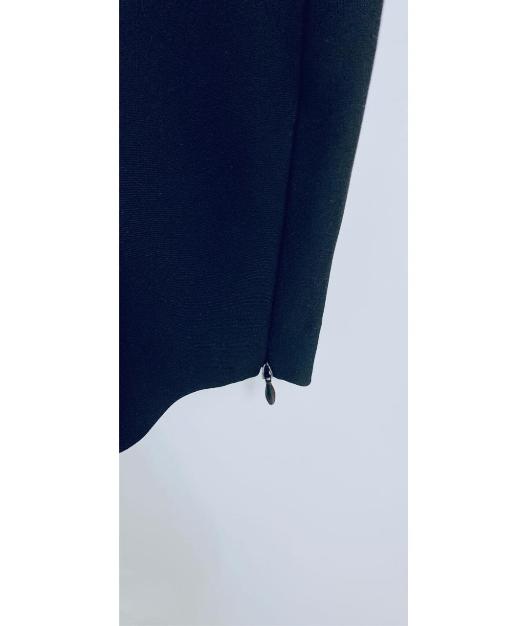 SPORTMAX Черное шерстяное повседневное платье, фото 3