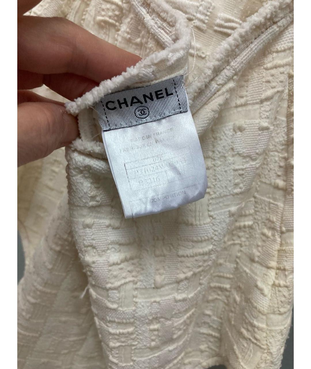 CHANEL PRE-OWNED Бежевый хлопко-эластановый купальник, фото 7