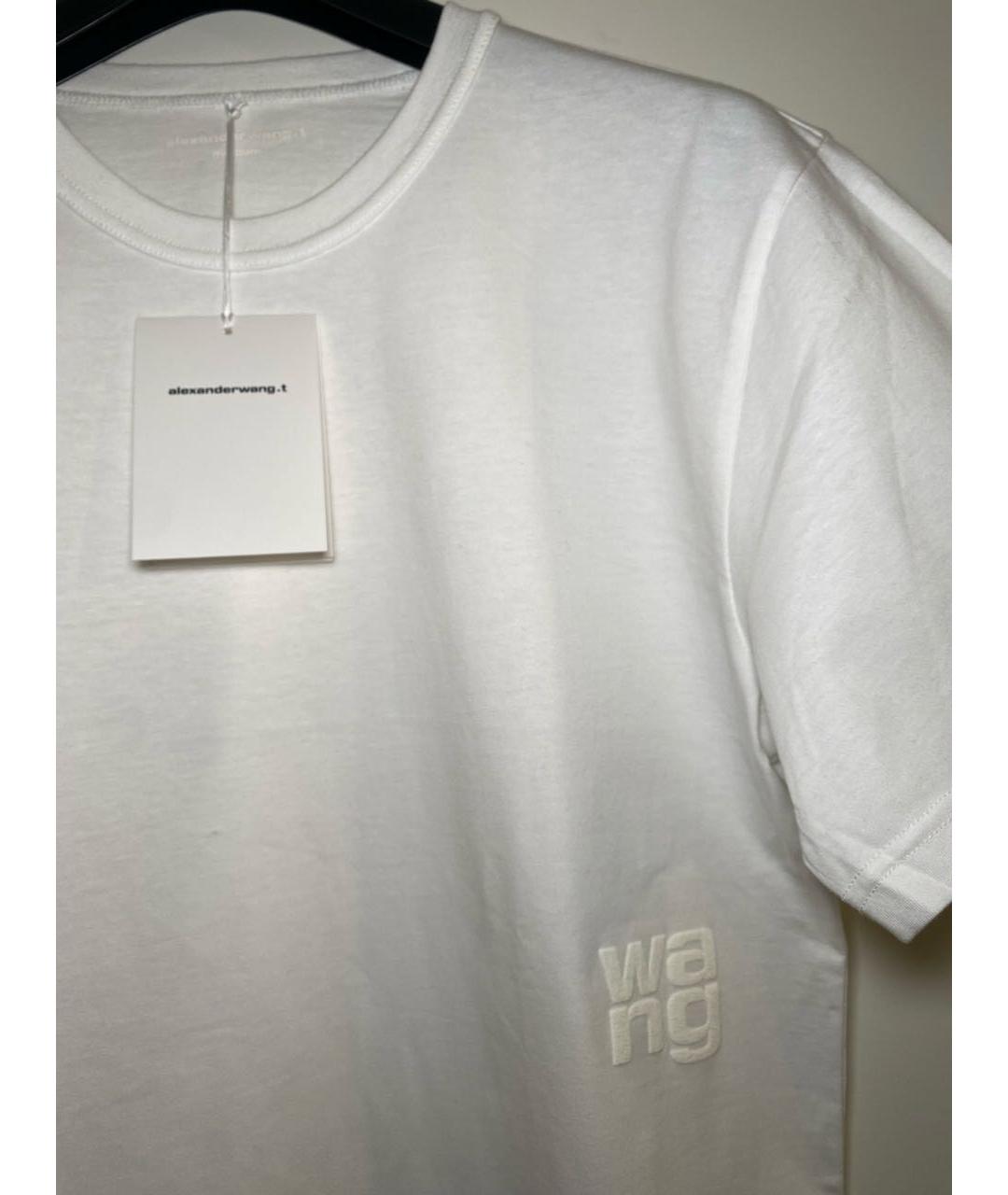 ALEXANDER WANG Белая хлопковая футболка, фото 2