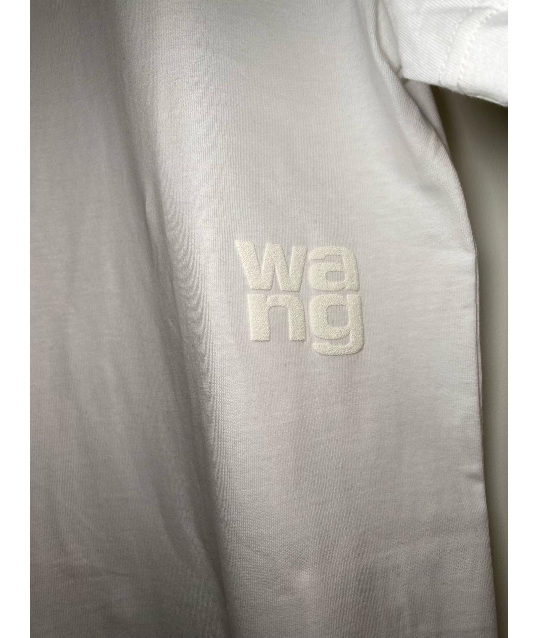 ALEXANDER WANG Белая хлопковая футболка, фото 4