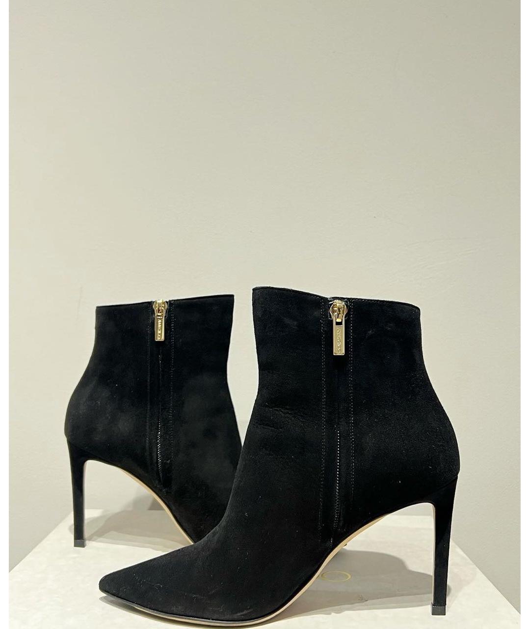 JIMMY CHOO Черные замшевые ботильоны, фото 3