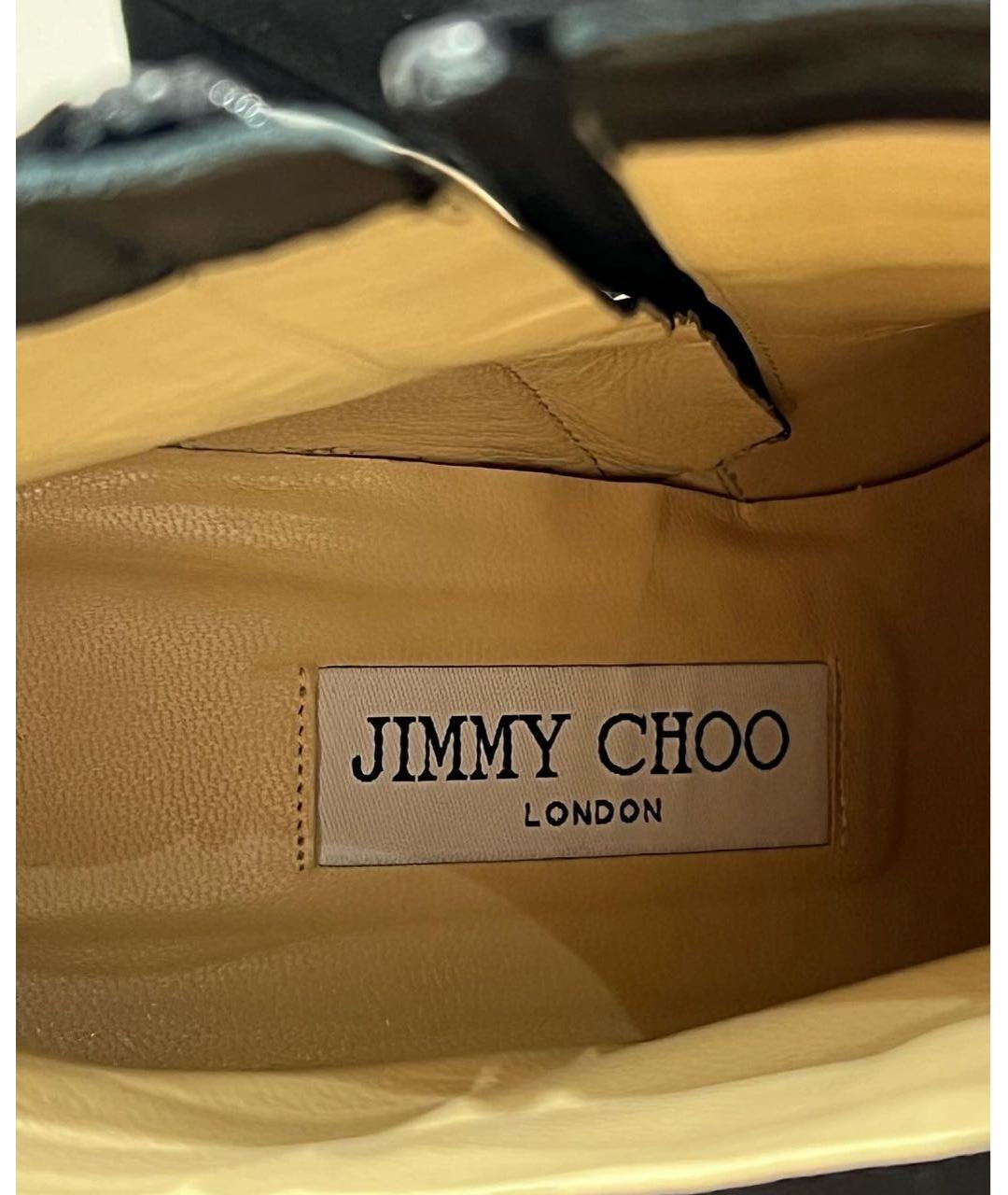 JIMMY CHOO Черные замшевые ботильоны, фото 5