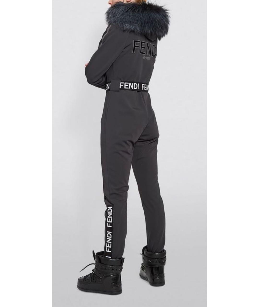 FENDI Антрацитовый комбинезон, фото 5