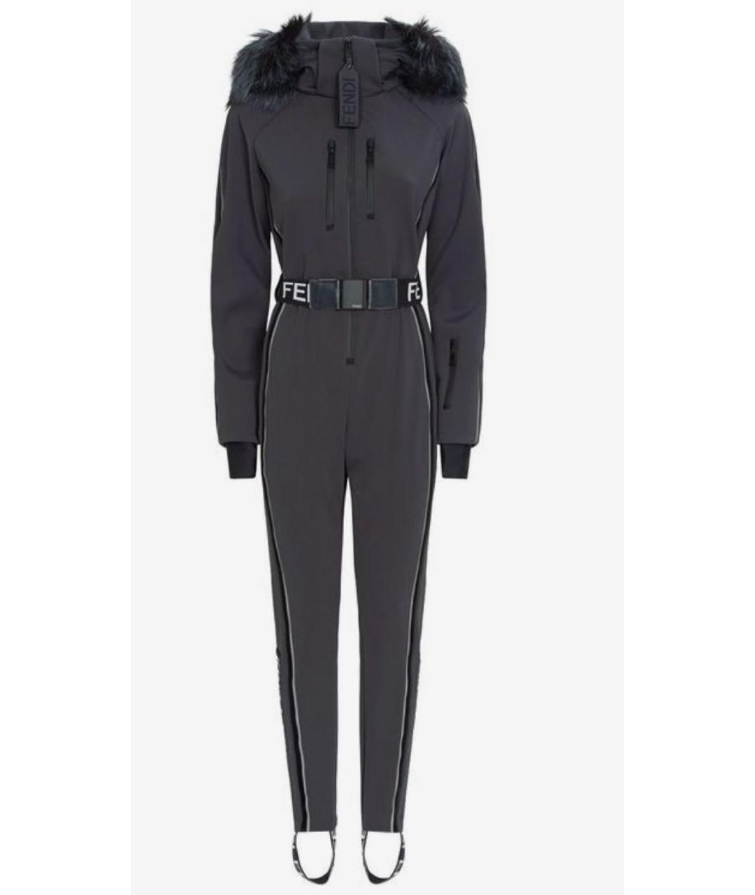 FENDI Антрацитовый комбинезон, фото 6