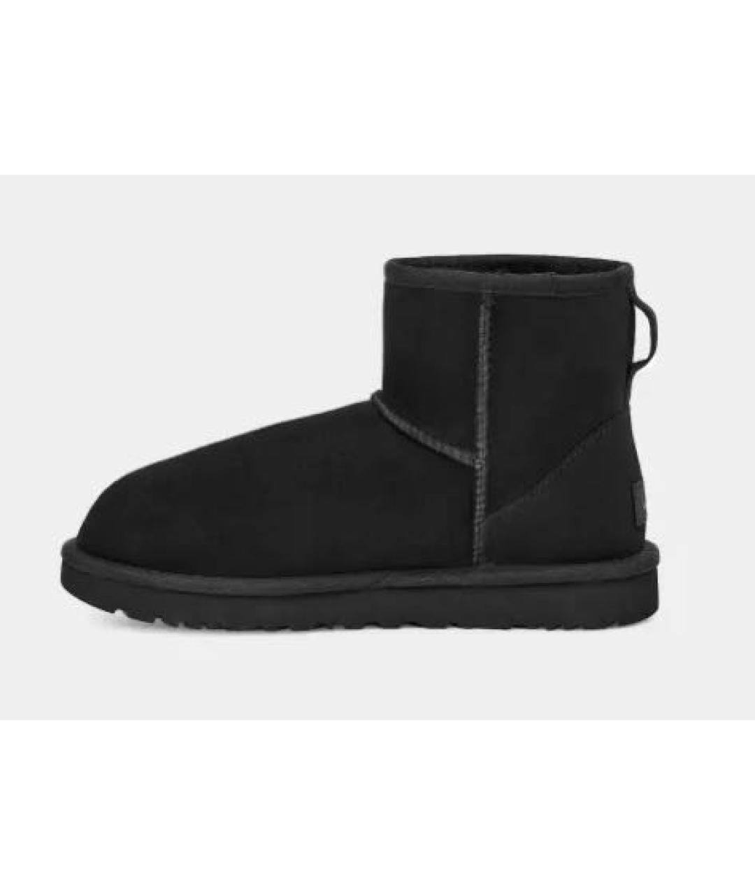 UGG AUSTRALIA Черные замшевые полусапоги, фото 3