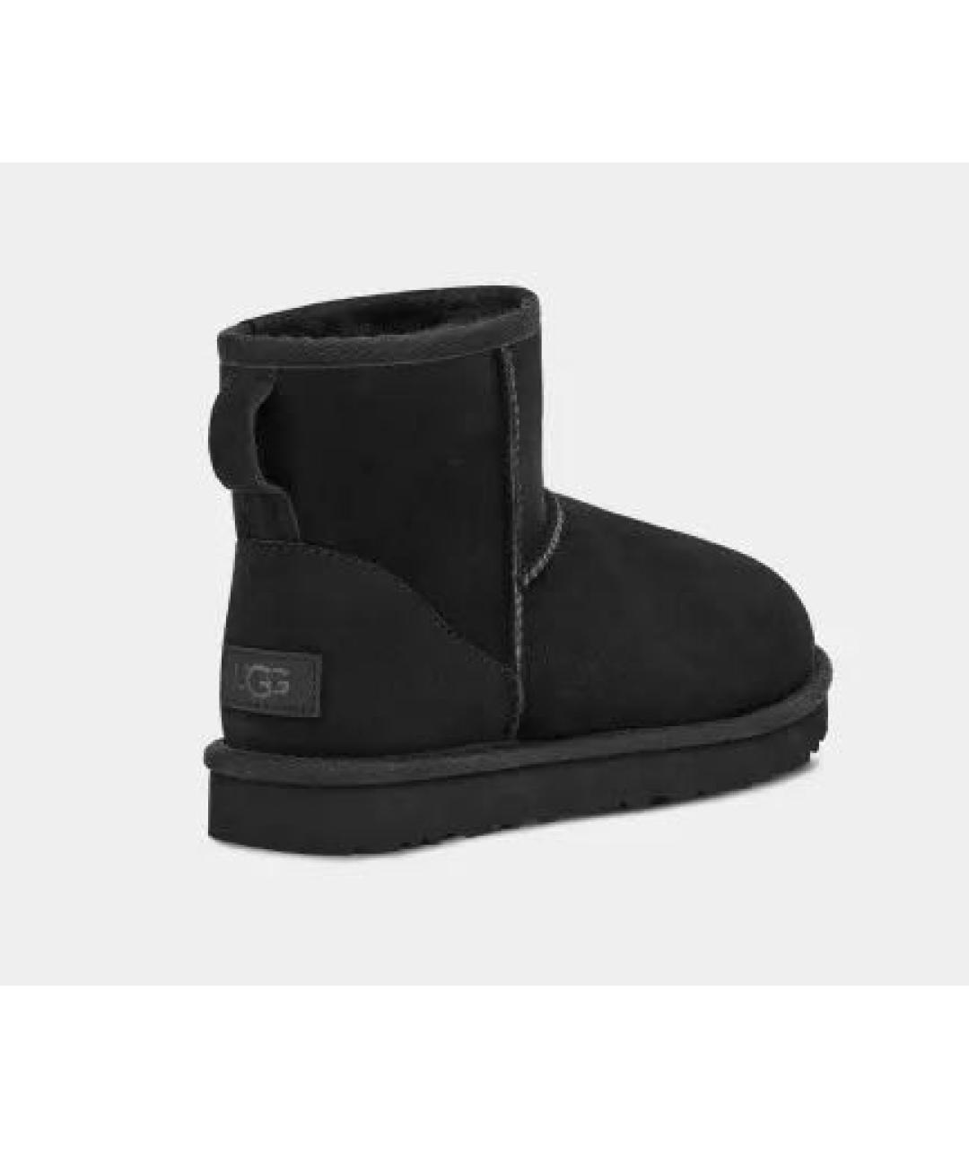 UGG AUSTRALIA Черные замшевые полусапоги, фото 4