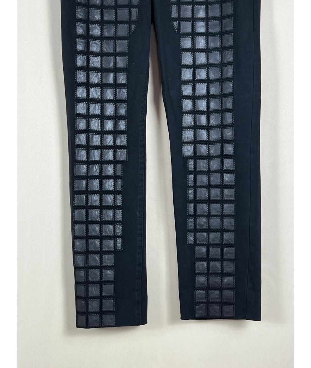 CHANEL Черные хлопковые брюки узкие, фото 3