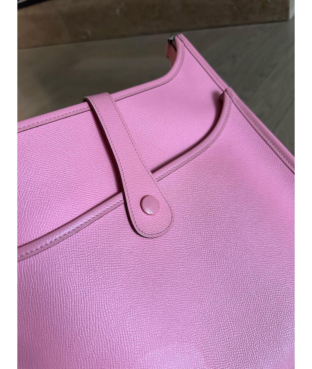 HERMES PRE-OWNED Розовая кожаная сумка через плечо, фото 3