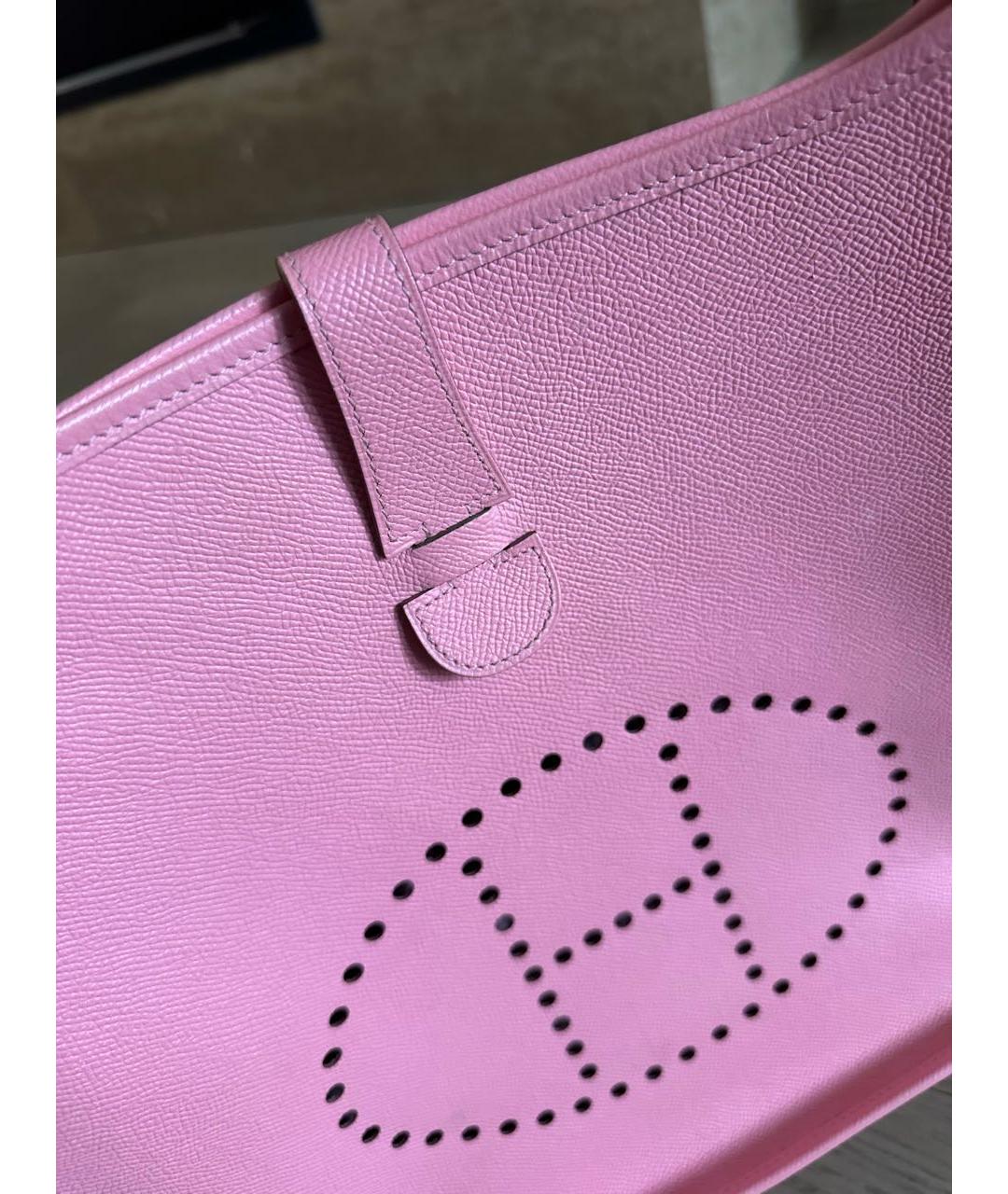 HERMES PRE-OWNED Розовая кожаная сумка через плечо, фото 2