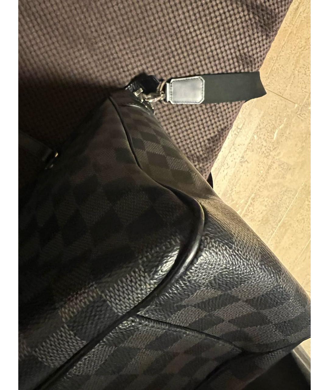 LOUIS VUITTON PRE-OWNED Серая кожаная сумка на плечо, фото 7