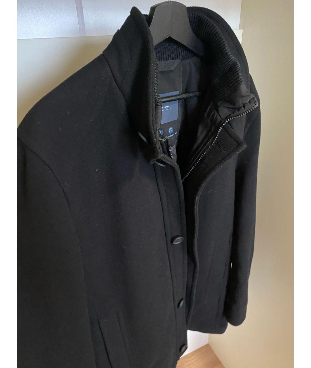 PIERRE CARDIN Черное полиэстеровое пальто, фото 3