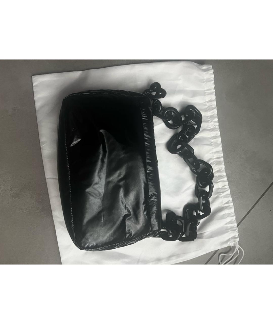 FURLA Черная синтетическая сумка через плечо, фото 3