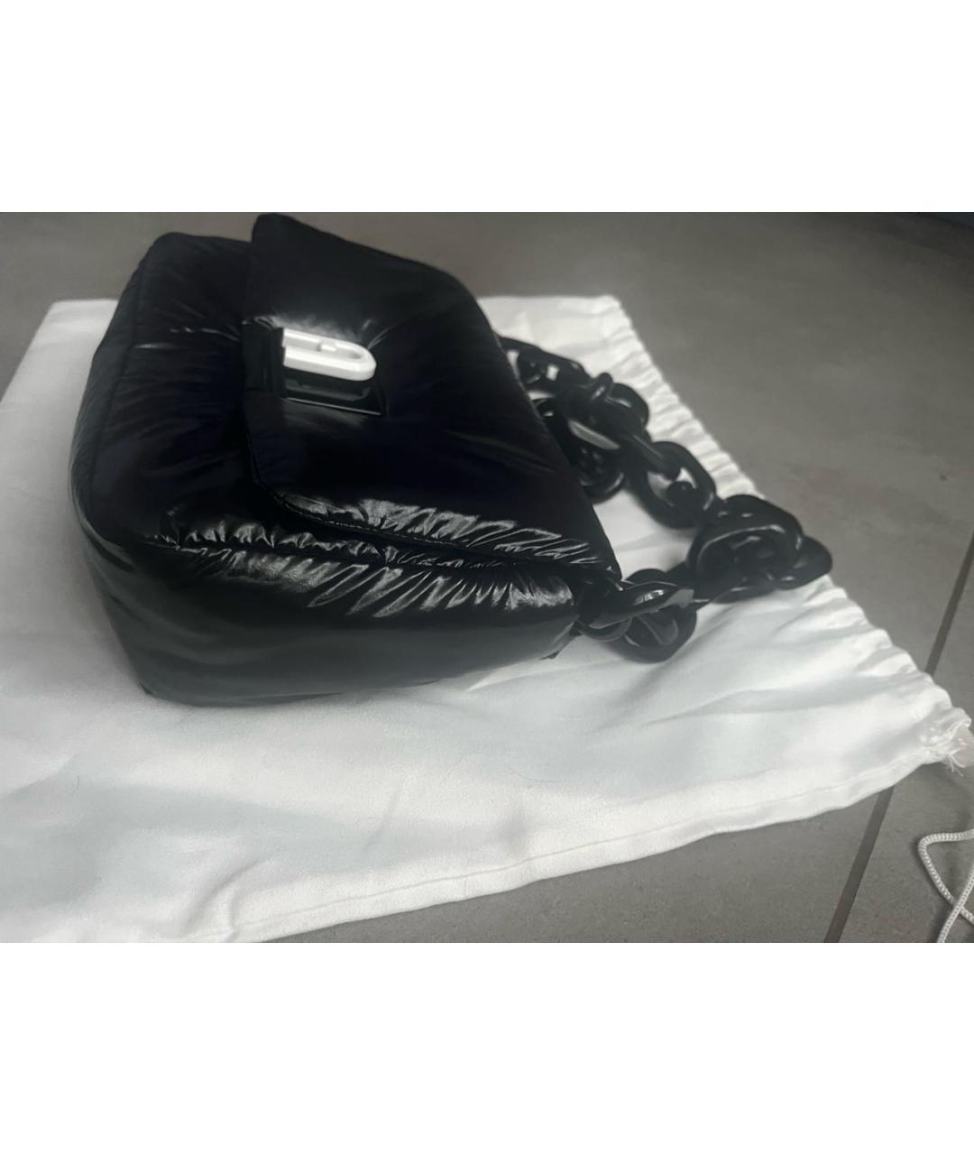 FURLA Черная синтетическая сумка через плечо, фото 2